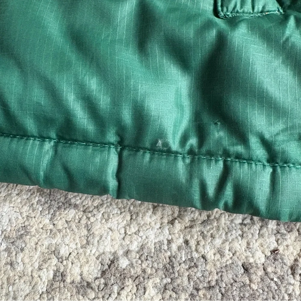 VTG 90s North Face Nuptse Evergreen & Black 700 Goose Down Gorpcore Puffer Vest